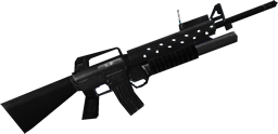 M16 assault rifle with M203 grenade launcher